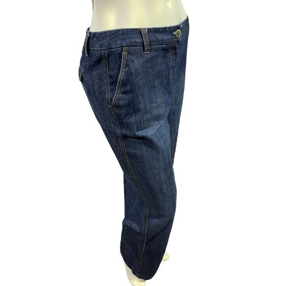 Talbots Stretch Dark Wash Trouser Jeans Size 8 - Classic Fit - Picture 4 of 16